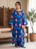 Pink Lotus on Blue – Printed Cotton Lawn 2 Piece