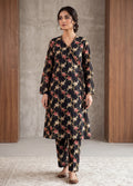 Black Blossom – Printed Cotton Lawn 2 Piece