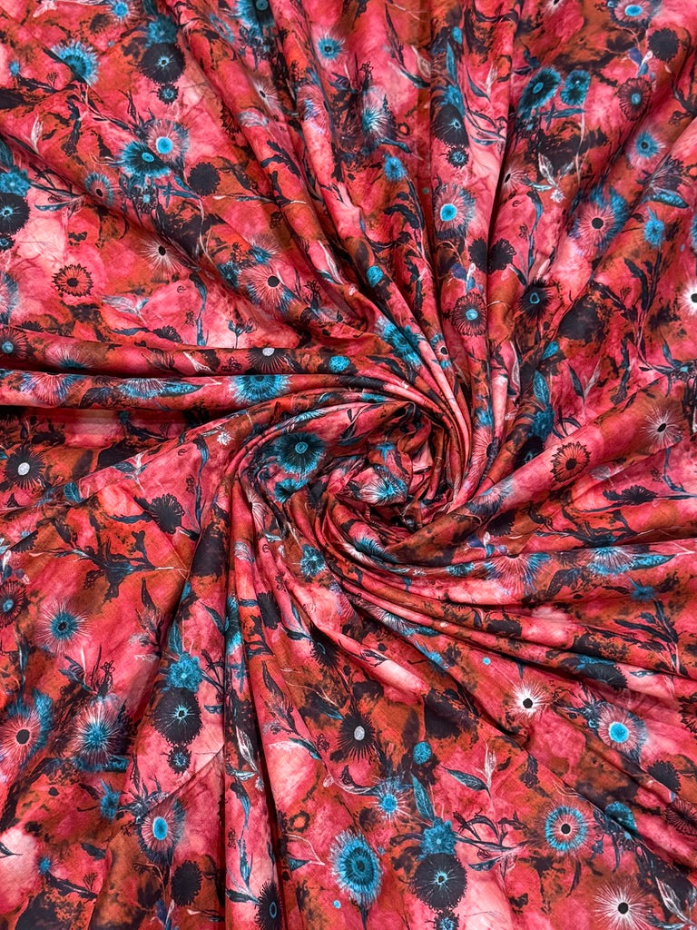Electric Bloom – Printed Cotton Lawn 2 Piece