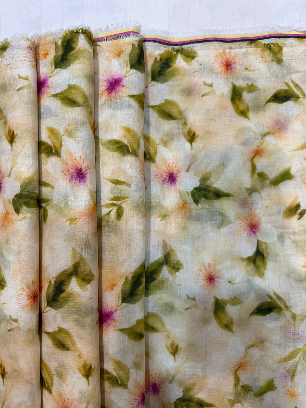 Beige Floral – Printed Cotton Lawn 2 Piece