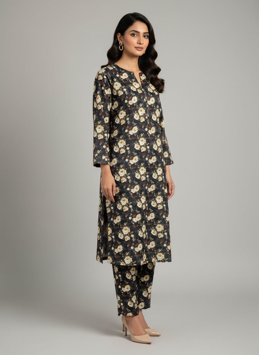 Vintage Flora – Printed Cotton Lawn 2 Piece