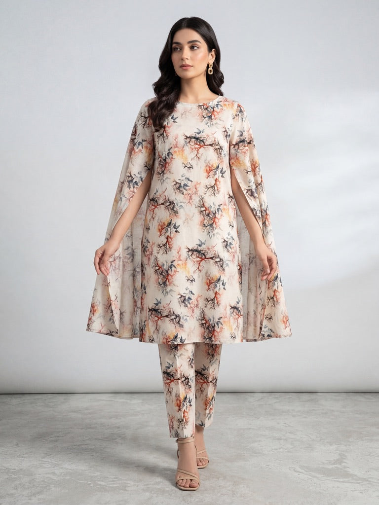 Mystic Branches – Printed Cotton Lawn 2 Piece