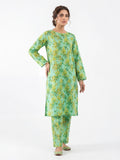 Mint Mimosa Bloom – Printed Cotton Lawn 2 Piece