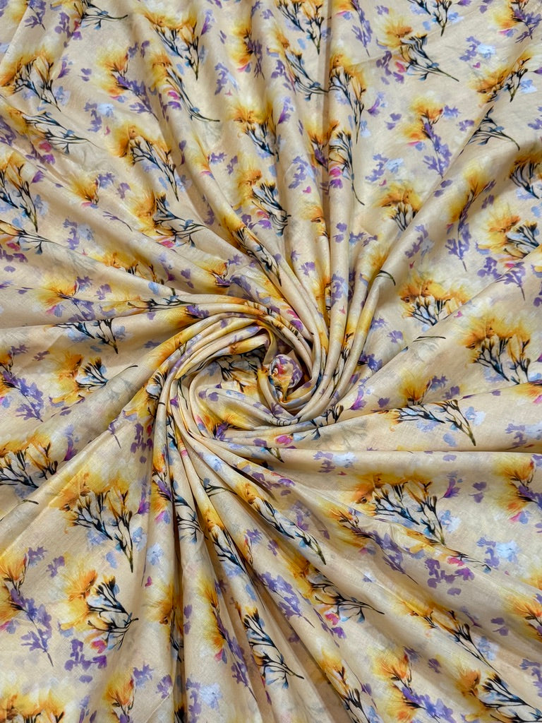 Lavender Sunshine – Printed Cotton Lawn 2 Piece