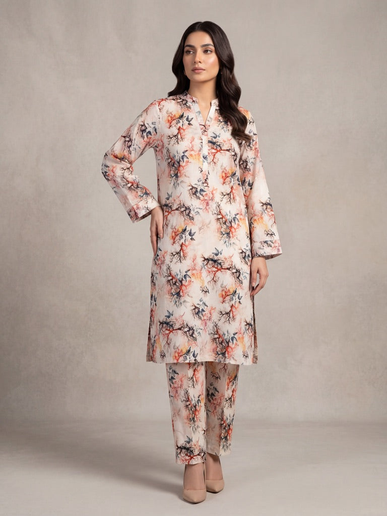 Mystic Branches – Printed Cotton Lawn 2 Piece